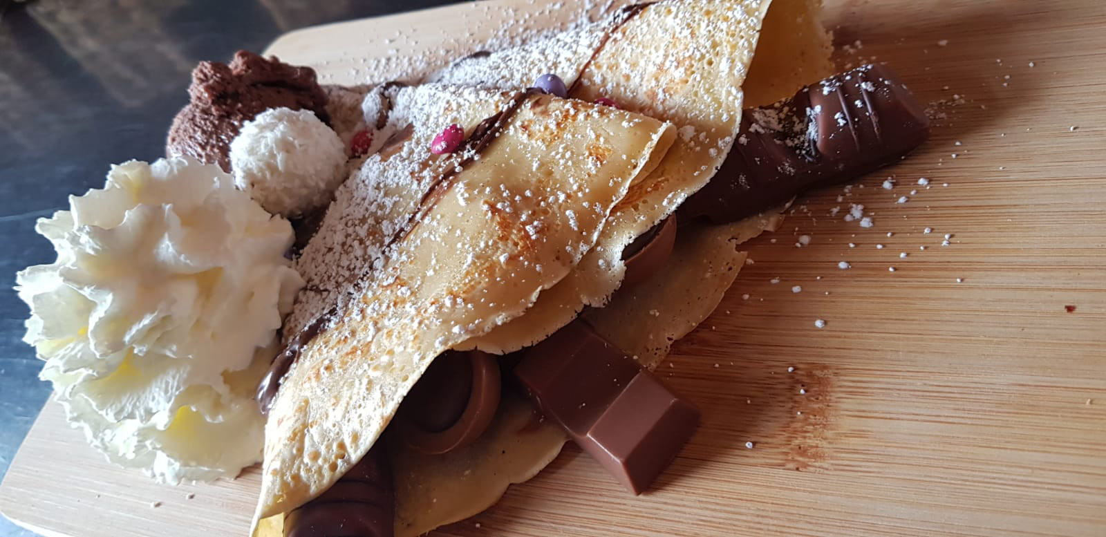 Crêpes des Café auf der Deele